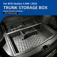 Organisateur de coffre de voiture, boîte de rangement pour BYD Sealion 06 DM-i EV 2025, sur mesure, en ABS, bac de rangement latéral pour coffre arrière, accessoires automobiles