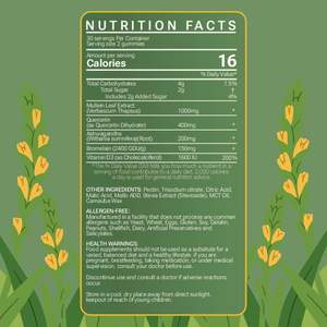 بيوفليكس 60 حبة على شكل دببة، مكمل غذائي من مستخلص أوراق الموليين، خالٍ من السكر، حلوى الموليين لتنظيف الرئة ودعم المناعة - Product Image 2