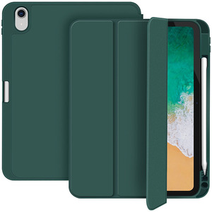 MOQ rendah Logo kustom silikon kembali tempat pensil tiga lipat berdiri kasus untuk <span class=keywords><strong>iPad</strong></span> <span class=keywords><strong>air</strong></span> 11 13 2024 kasus penutup - Product Image 1