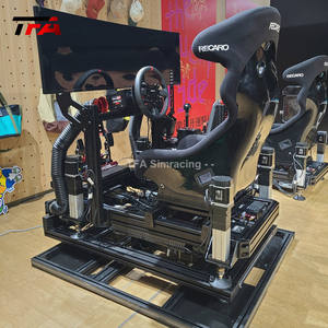 Simulateur profil aluminium volant personnalisé Cockpit simulateur de jeu de conduite superbe Cockpit avec vraie chaise course - Product Image 5