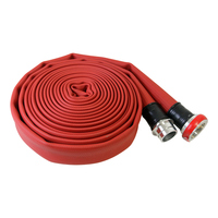 Selang Karet Fleksibel Anti Api SL SL-NBR NBR Double Jacket 50MM (2") untuk Pemadam Kebakaran 0.8-2.5 MPa Air/Busa Putih/Merah/Hitam