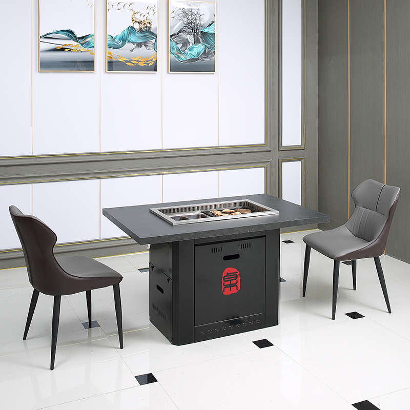 Индивидуальный коммерческий корейский стол-гриль для барбекю и горячий горшок, электрический стол для ресторана