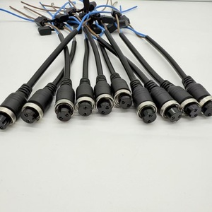 Cable de Alimentación con Conector de Aviación M16 GX16 M12, Cable de Extensión para Equipos Industriales Moldeado por Inyección, Material PVC - Product Image 1