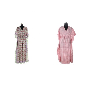 Women Soft Silk Printed Maxi Long <b>Kaftan</b> for Wholesale - Product Image 1