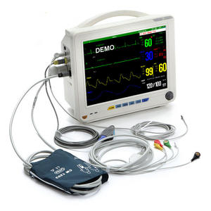 Moniteur portable multifonctionnel de 12,1 pouces, surveillance des signes vitaux multiparamètres, y compris la fréquence cardiaque, la pression artérielle, le sang - Product Image 2