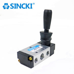 4H210-08 SINCKI endüstriyel Metal 5/2 yollu hava kontrol vanası manuel pnömatik el kolu tipi el kumandalı yön vana CE - Product Image 1