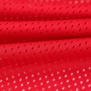 Tissu en maille à gros trous en polyester 100% tricoté en chaîne, teint, 140 g/m², pour vêtements <span class=keywords><strong>de</strong></span> sport, doublure pour garçons et filles - Product Image 4