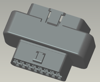 ES210 Scanner OBD2 sans fil BLE, lecteur de données CAN pour voiture, VIN, RPM, MIL, DTC pour appareil mère ES400B