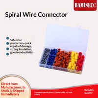 Conectores Eléctricos Aislados de Conexión Rápida con Resorte Espiral Empaquetados en Caja, Terminales de Rosca para Cableado Doméstico y LED