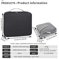 Sac de rangement pliable personnalisé pour outils de barbier Trousse d'organisation pour coiffeurs Trousse à outils pour ciseaux styliste