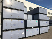 Boîte à palettes en plastique pliable 2070*1150mm pour pièces automobiles, logistique intensives et expéditions à l'exportation