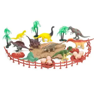 Brinquedos de dinossauro, crianças jogar, 35 pçs, plástico macio, crianças, dinossauro, brinquedo, conjunto, animal, modelo, cenário, brinquedo educativo, para crianças