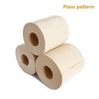 Rouleau de papier toilette en bambou vert, papier toilette en vrac, papier en pâte de bambou, matière première écologique, logo personnalisé imprimé pour les consommables sanitaires