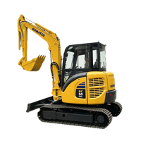 Excavator Mini Komatsu PC50 PC55 PC35 Dengan Bucket Penggali, Berat Operasi 5 Ton, Mesin Crawler Hidrolik