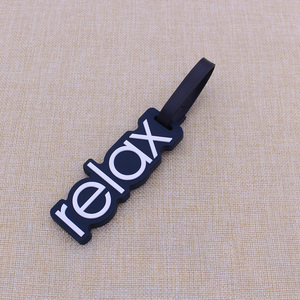 OEM Custom 3D Name Logo Luxury Soft Silicone PVC Luggage <b>Tags</b> with Plastic Buckle Boarding Cards <b>Bag</b> Accessory - Product Image 5