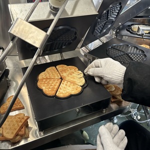 Nhà máy cung cấp stroopwafels <span class=keywords><strong>Maker</strong></span> Máy không dính thép không gỉ nhiệt độ thời gian điều khiển nhà Máy Giá <span class=keywords><strong>Waffle</strong></span> sắt - Product Image 4