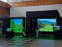 Tente de golf gonflable géante hermétique pour le jeu de golf
