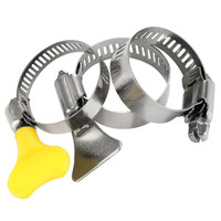 Collier de serrage de type américain en acier inoxydable 304 avec poignée collier de serrage de tuyau à boulon réglable pour connexion de tube