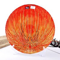 Assiettes de présentation en verre décoratives pour fruits, assiettes de service en verre, centres de table en verre, vente en gros