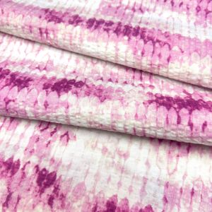Tissu en coton tissé tie-dye effet froissé 80 g/m², résistant aux plis, pour robes bohèmes, tenues de festival, chemises pour filles et garçons - Product Image 5