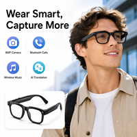 Gafas Inteligentes con Cámara IA, Cámara de 8MP, Grabación de Video WiFi, Llamadas Inalámbricas, Traducción, Música, Gafas de Sol Deportivas Magnéticas para Hombre y Mujer