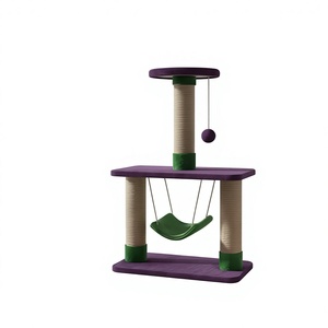 Griffoir pour chat Amistar de luxe multi-niveaux de haute qualité avec boule suspendue et hamac, pour chats de toutes tailles. - Product Image 1