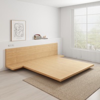 Cadres de Lit Bas Tatami Hôtel Maison avec Tête de Lit en Bois de Chêne Tailles Complet Queen King Letto Matrimoniale 160x200 Lit Coffre