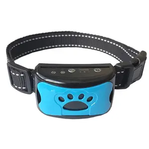 Vente en gros électrique rechargeable réglable vibration bip statique chien aboiements dispositifs de contrôle choc à distance chien formation colla