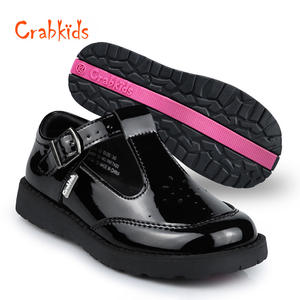 Crabkids Party Style School Student <strong>Flat</strong> Uniform Dress for Spring Patent <strong>Kids</strong> Designer Princess Design Girls New Leather Shoes - Product Image 1