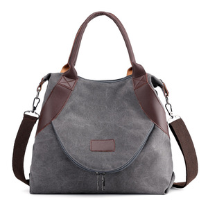 Bolso de Mano Casual Grande para Mujer, Bolsos de Hombro Cruzados, Bolsos de Lona para Mujer - Product Image 1
