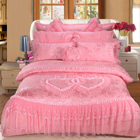 Parure de lit de mariage rouge en soie, taille King, avec couette et drap, pour berceau, vente en gros