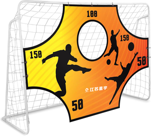 Mục tiêu bóng đá Mục tiêu Net 6x4 ft có thể điều chỉnh đào tạo bóng đá thực hành chụp và đi qua chính xác bóng đá cầm tay phụ kiện - Product Image 3