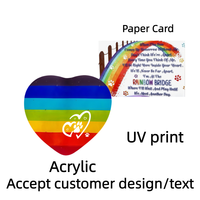 Pierre commémorative pour animaux de compagnie en acrylique, Pont Arc-en-ciel, Impression UV personnalisée, Décoration d'intérieur tendance, pour la perte de chien ou de chat, Cadeaux multi-occasions, mariages