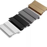 Plinthe Moderne en Alliage d'Aluminium pour Hôtels, Salons et Armoires de Cuisine – Étanche et Résistante à l'Humidité, Anodisée