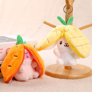 Oferta Especial: Llavero de Peluche de Conejo Zanahoria Kawaii de 12cm con Mosquetón, Divertido Colgante 3D Adorable de Capibara para Bolsos - Product Image 6