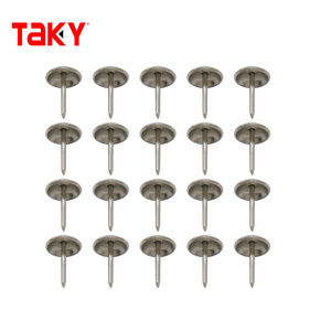 Tachuela de tapicería de cabeza plana, decoración de muebles <span class=keywords><strong>para</strong></span> el hogar, tachuela <span class=keywords><strong>para</strong></span> tapicería, chincheta <span class=keywords><strong>para</strong></span> uñas, tono plateado - Product Image 1