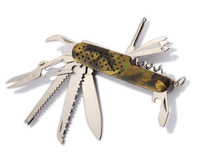 Couteaux de poche camouflage enduits pour la promotion