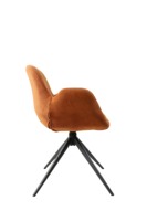 Chaise de salle à manger au design moderne et luxueux, revêtement en velours doux, fonction rotative, structure en métal, hauteur réglable, mobilier pour la maison