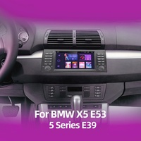 Lecteur Radio Multimédia Android 8 Pouces pour BMW X5 E53 Série 5 E39 2000-2007 CarPlay AUTO SWC Navigation 4G GPS BT Wifi DSP