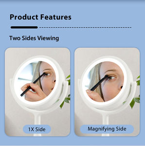 Miroir de maquillage intelligent avec haut-parleur Bluetooth portable, miroir de courtoisie avec lumière réglable, rechargeable par USB pour la musique et le maquillage partout - Product Image 3