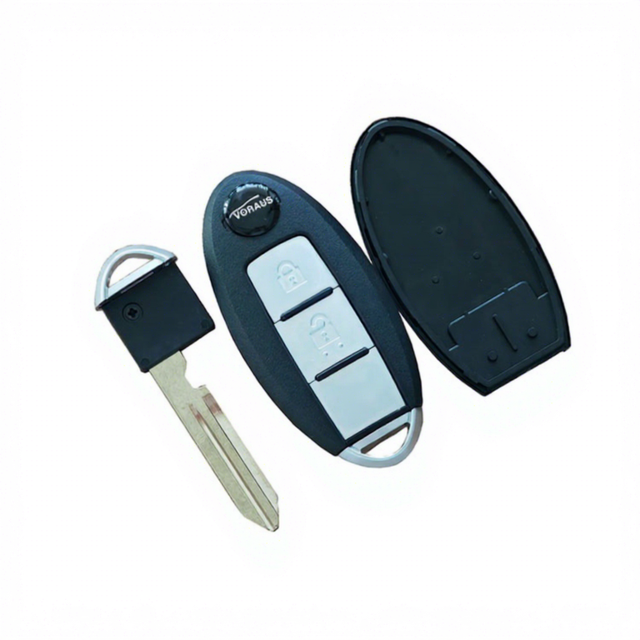 2+1 Button Car Remote Key Cover for Nissan Frontier Titan Xterra Murano Pathfinder Quest-Key Fob Battery Position Vehicle Keys