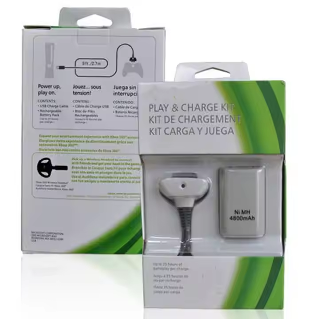4800mAh Charging Kit for Xboxes 360 Battery Pack Charger Battery for Xboxes 360 Controller Bateria Recargable Xboxes 360