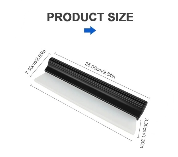 Car Auto Window Cleaning Tools Flexible Soft Silicone Water Wiper Handy Squeegee Glass Scraper DIY Scraping Blade OEM · image 1