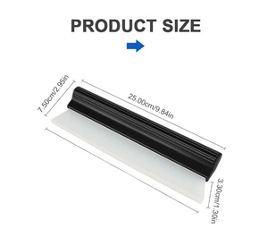 Xe tự động cửa sổ công cụ làm sạch linh hoạt mềm Silicone nước gạt nước tiện dụng giống cây chổi thủy tinh <span class=keywords><strong>scraper</strong></span> DIY cạo lưỡi OEM - Product Image 1