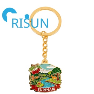 Llavero de Metal Personalizado con Mapa de América del Norte y del Sur, Cultura de Paramaribo, Surinam, Recuerdo, Regalo - Product Image 6