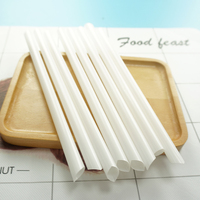 Pailles en plastique colorées pour fête, jetables, emballées individuellement, en PLA ou PP