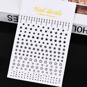 Autocollants 3D pour ongles Ailes d'Ange Or et Argent, autocollants DIY en papier pour manucure avec motifs Cœur, Amour, Soleil, Lune, Étoile - Product Image 6
