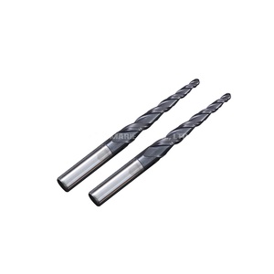 Fraise à queue sphérique AITiN de haute qualité Marie <span class=keywords><strong>Jay</strong></span>'s, à col long, 2 cannelures, HRC55-65, en carbure monobloc, 35° d'hélice, pour fraisage en montée - Product Image 6
