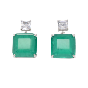 Unique Trendy Delicate <b>Dangle</b> <b>Earring</b> 925 Sterling <b>Silver</b> Cubic Zirconia Fashion Jewelry for Women Gift - Product Image 1