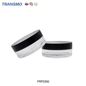 High-end Easy Use Round Powder case With Private logo <b>Makeup</b> <b>Box</b> Transparent Empty Loose Powder Jar With Sifter - Product Image 5